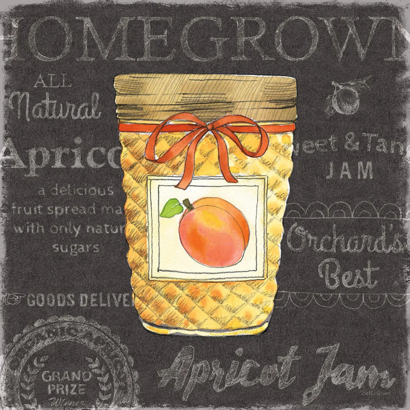 Canning Kitchen IV black by Beth Grove. SKU 32193a. Archival Giclee Fine art print for wall decor.