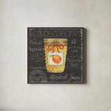 Canning Kitchen IV black by Beth Grove. Shown in a sleek black glass frame for a contemporary gallery look. Available as an archival giclee rolled canvas, fine art paper, or poster print. SKU 32193a.