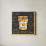 Canning Kitchen IV black by Beth Grove. Shown in a natural wood glass frame for a timeless modern aesthetic. Available as an archival giclee rolled canvas, fine art paper, or poster print. SKU 32193a.