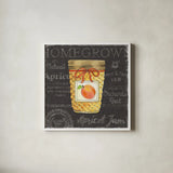 Canning Kitchen IV black by Beth Grove. Shown in a crisp white glass frame for a clean and minimalist style. Available as an archival giclee rolled canvas, fine art paper, or poster print. SKU 32193a.