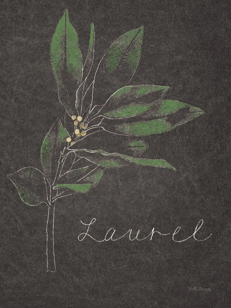 Chalkboard Christmas Greenery I by Beth Grove