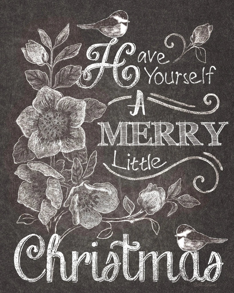 Chalkboard Christmas Sayings II by Beth Grove