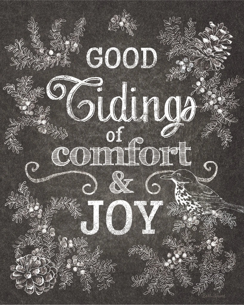 Chalkboard Christmas Sayings IV by Beth Grove