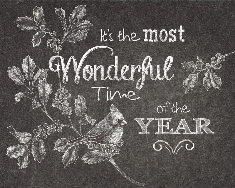 Chalkboard Christmas Sayings VI by Beth Grove