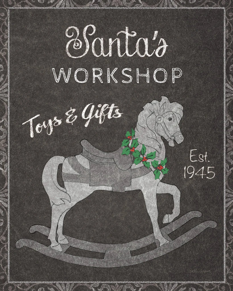 Chalkboard Christmas Signs I by Beth Grove