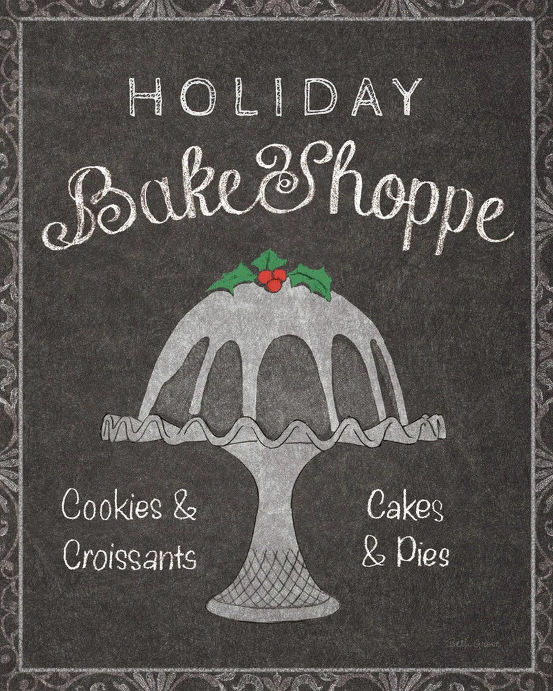 Chalkboard Christmas Signs II by Beth Grove