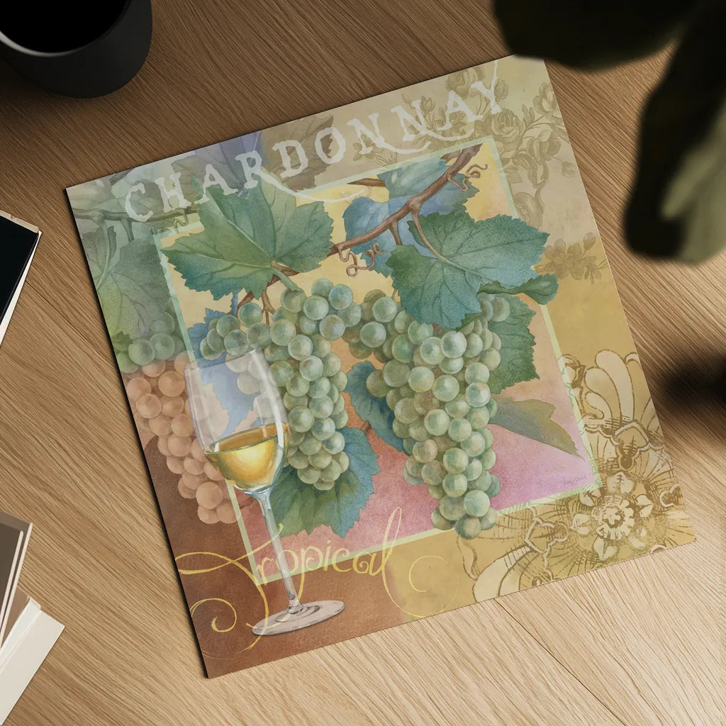 Chardonnay by Beth Grove. Shown as a detailed flat fine art print, highlighting archival giclee quality. Available as an archival giclee rolled canvas, fine art paper, or poster print. SKU 29646a.