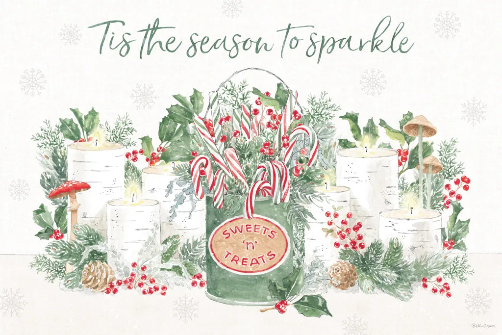 Christmas Charm I by Beth Grove. SKU 83451i. Archival Giclee Fine art print for wall decor.