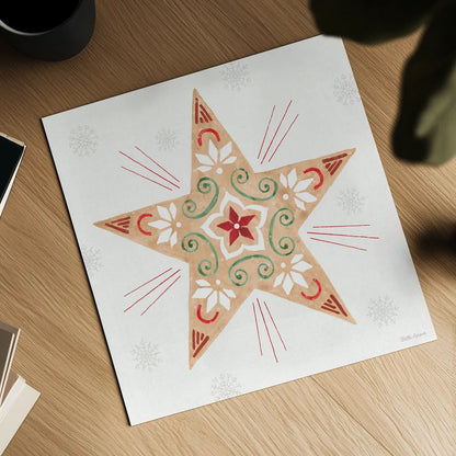 Christmas Charm X by Beth Grove. Shown as a detailed flat fine art print, highlighting archival giclee quality. Available as an archival giclee rolled canvas, fine art paper, or poster print. SKU 83460a.