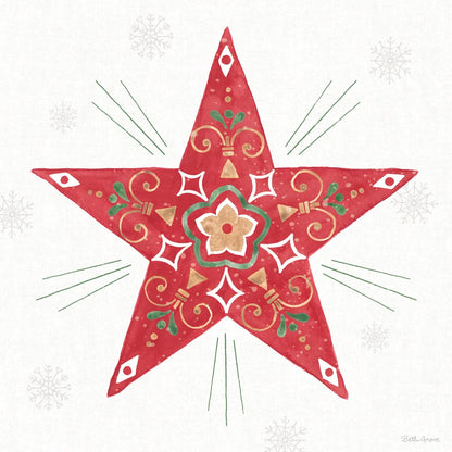 Christmas Charm XI by Beth Grove. SKU 83461a. Archival Giclee Fine art print for wall decor.