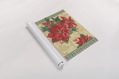 Christmas Floral by Beth Grove. shown as a rolled paper print. Available as archival giclee rolled canvas, fine art paper, or poster print. SKU 62409i.