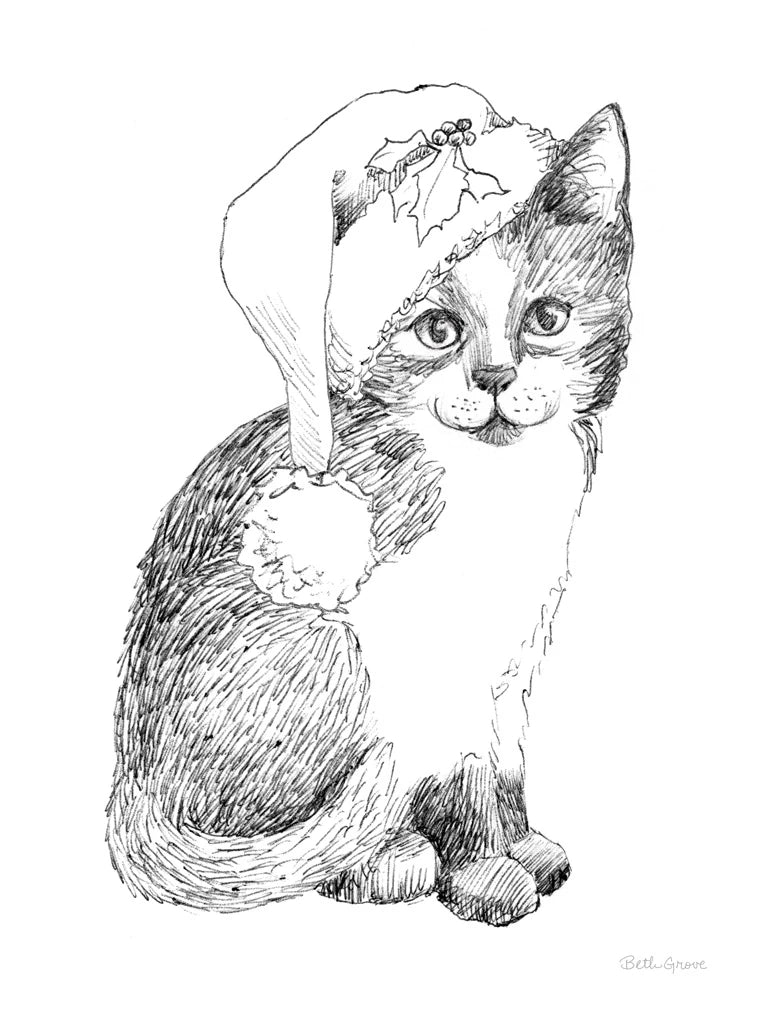 Christmas Kitties V by Beth Grove