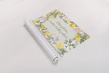 Citrus Charm I by Beth Grove. shown as a rolled paper print. Available as archival giclee rolled canvas, fine art paper, or poster print. SKU 65555i.