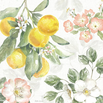 Citrus Charm VI by Beth Grove. SKU 65560a. Archival Giclee Fine art print for wall decor.