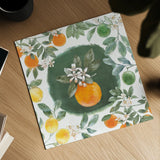 Citrus Wings VIII by Beth Grove. Shown as a detailed flat fine art print, highlighting archival giclee quality. Available as an archival giclee rolled canvas, fine art paper, or poster print. SKU 97261a.