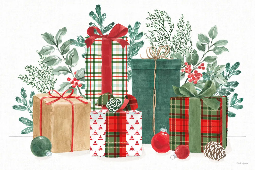 Classic Christmas I by Beth Grove. SKU 90796i. Archival Giclee Fine art print for wall decor.