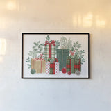 Classic Christmas I by Beth Grove. shown as a paper print in a black flame. Available as a archival giclee rolled canvas, fine art paper, or poster print. SKU 90796i.