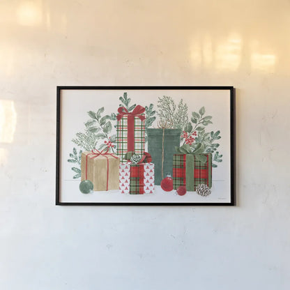 Classic Christmas I by Beth Grove. shown as a paper print in a black flame. Available as a archival giclee rolled canvas, fine art paper, or poster print. SKU 90796i.