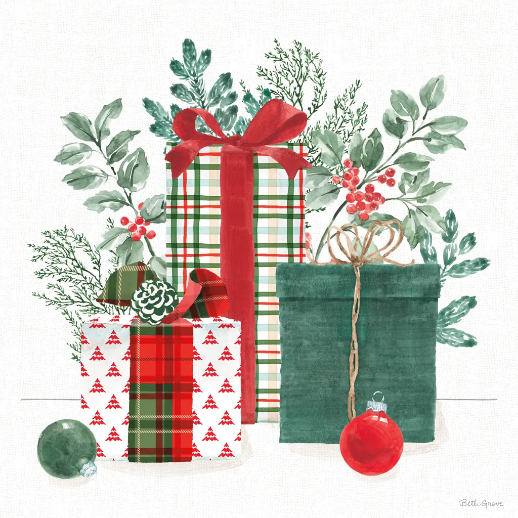 Classic Christmas II by Beth Grove. SKU 90797a. Archival Giclee Fine art print for wall decor.