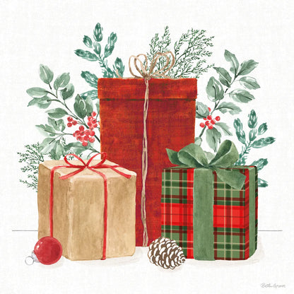 Classic Christmas III by Beth Grove. SKU 90798a. Archival Giclee Fine art print for wall decor.