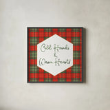 Classic Christmas VI by Beth Grove. Shown in a sleek black glass frame for a contemporary gallery look. Available as an archival giclee rolled canvas, fine art paper, or poster print. SKU 90801a.