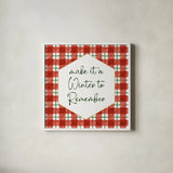 Classic Christmas VII by Beth Grove. Shown in a crisp white glass frame for a clean and minimalist style. Available as an archival giclee rolled canvas, fine art paper, or poster print. SKU 90802a.