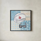 Coastal Baby III by Beth Grove. Shown in a sleek black glass frame for a contemporary gallery look. Available as an archival giclee rolled canvas, fine art paper, or poster print. SKU 29311a.