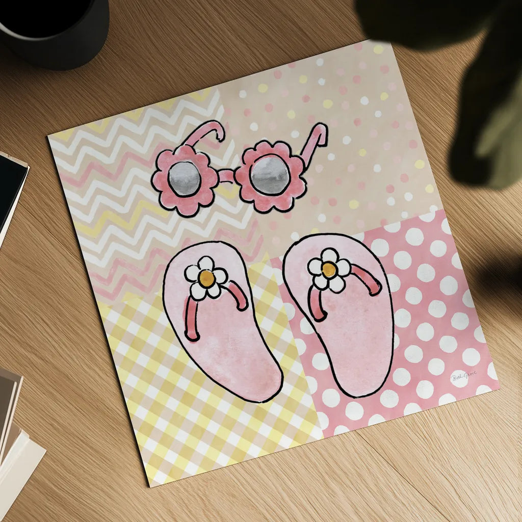 Coastal Baby VII by Beth Grove. Shown as a detailed flat fine art print, highlighting archival giclee quality. Available as an archival giclee rolled canvas, fine art paper, or poster print. SKU 29315a.