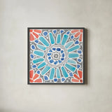 Coastal Sea Life VII by Beth Grove. Shown in a sleek black glass frame for a contemporary gallery look. Available as an archival giclee rolled canvas, fine art paper, or poster print. SKU 36190a.