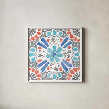 Coastal Sea Life VIII by Beth Grove. Shown in a crisp white glass frame for a clean and minimalist style. Available as an archival giclee rolled canvas, fine art paper, or poster print. SKU 36191a.