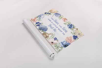 Coastline Botanical IV by Beth Grove. shown as a rolled paper print. Available as archival giclee rolled canvas, fine art paper, or poster print. SKU 58551i.