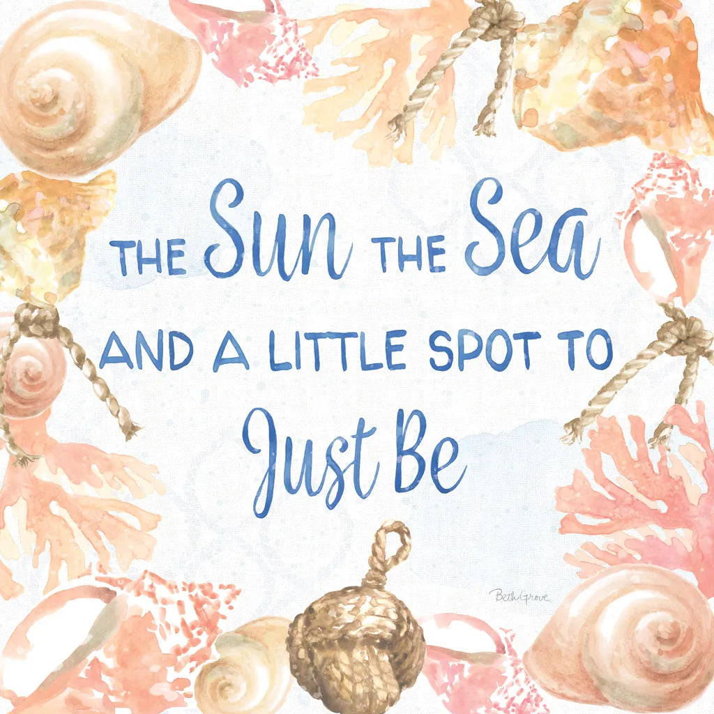 Coastline Botanical IX by Beth Grove. SKU 59136a. Archival Giclee Fine art print for wall decor.