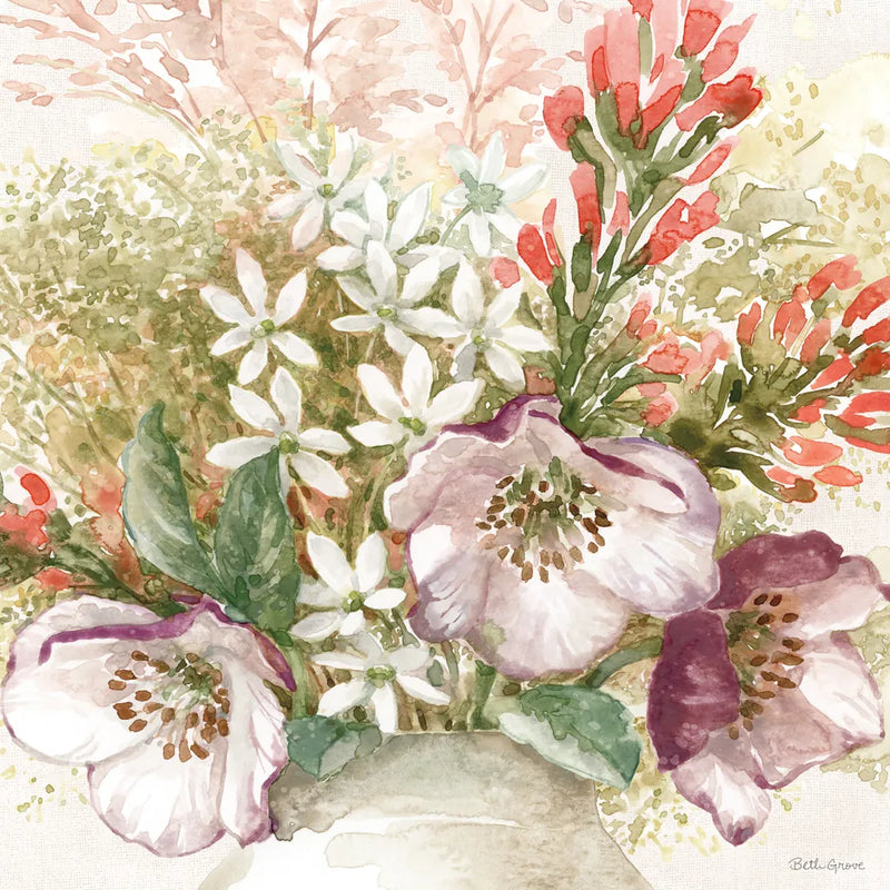 Cottage Charm IV by Beth Grove. SKU 69267a. Archival Giclee Fine art print for wall decor.