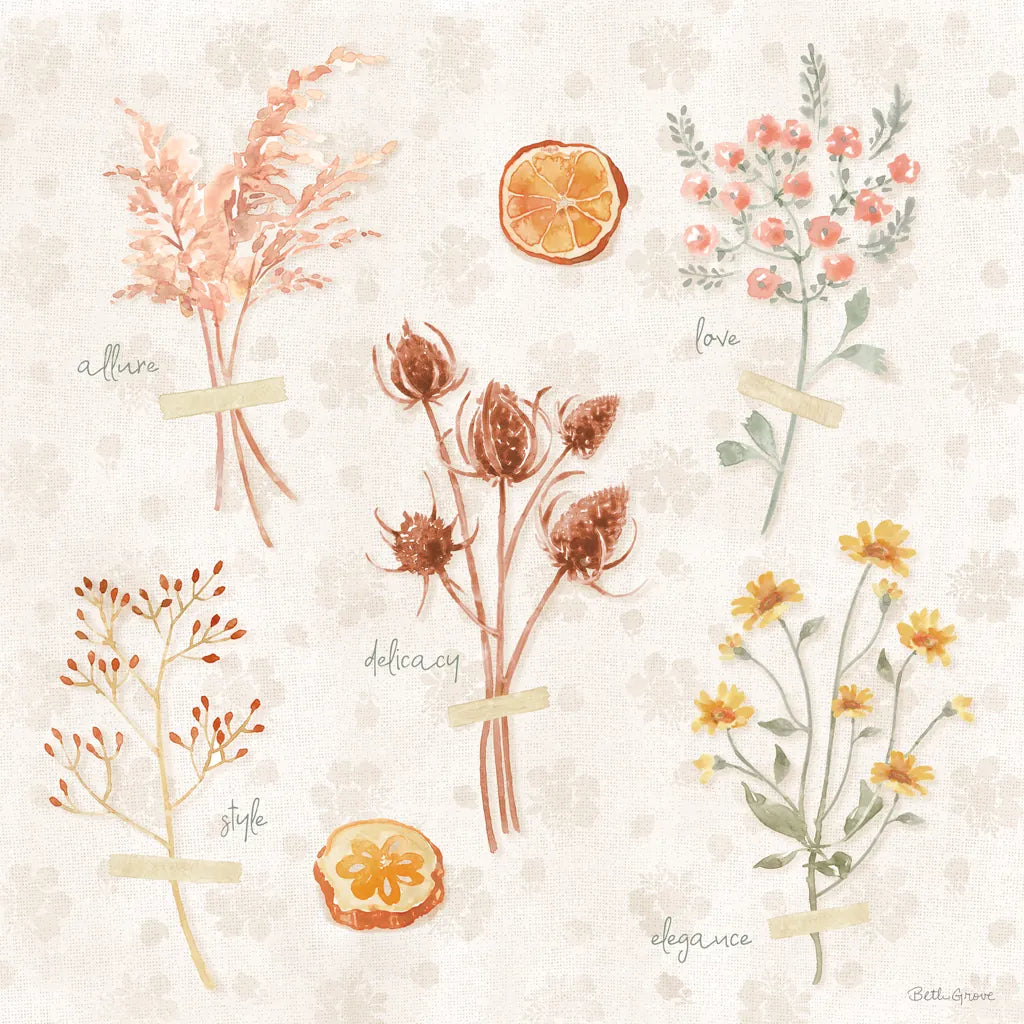 Cottage Charm IX by Beth Grove. SKU 69272a. Archival Giclee Fine art print for wall decor.