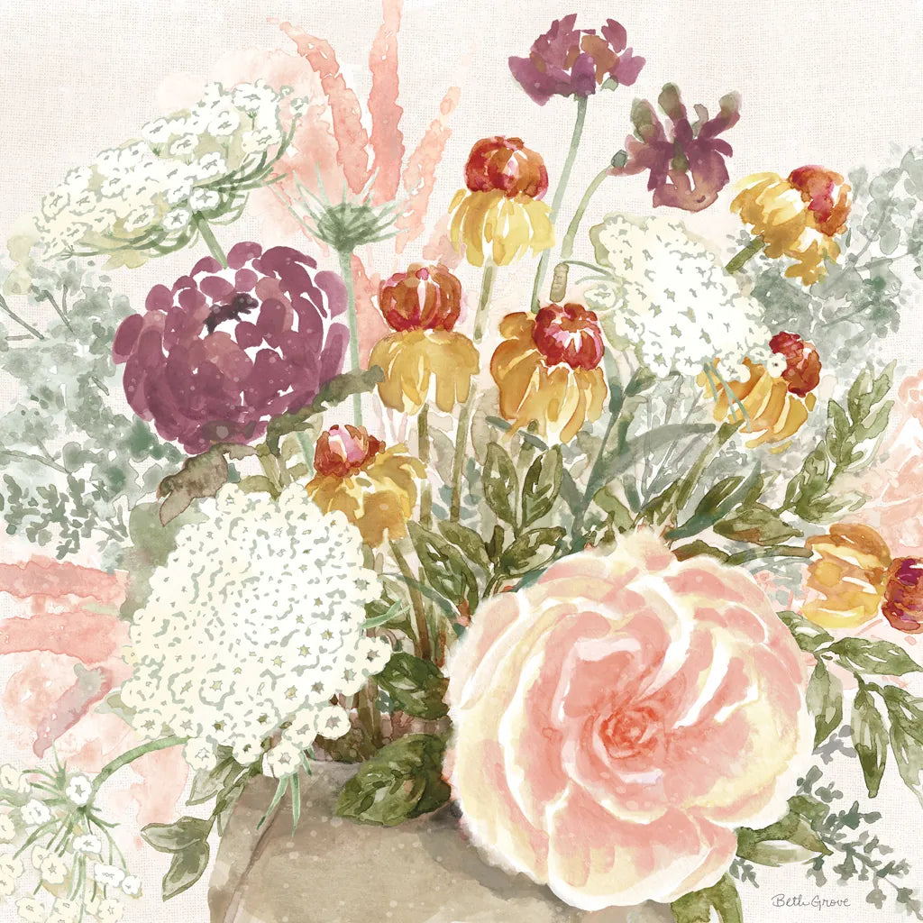 Cottage Charm V by Beth Grove. SKU 69268a. Archival Giclee Fine art print for wall decor.