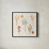 Cottage Charm VIII by Beth Grove. Shown in a sleek black glass frame for a contemporary gallery look. Available as an archival giclee rolled canvas, fine art paper, or poster print. SKU 69271a.