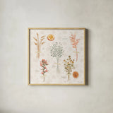 Cottage Charm VIII by Beth Grove. Shown in a natural wood glass frame for a timeless modern aesthetic. Available as an archival giclee rolled canvas, fine art paper, or poster print. SKU 69271a.