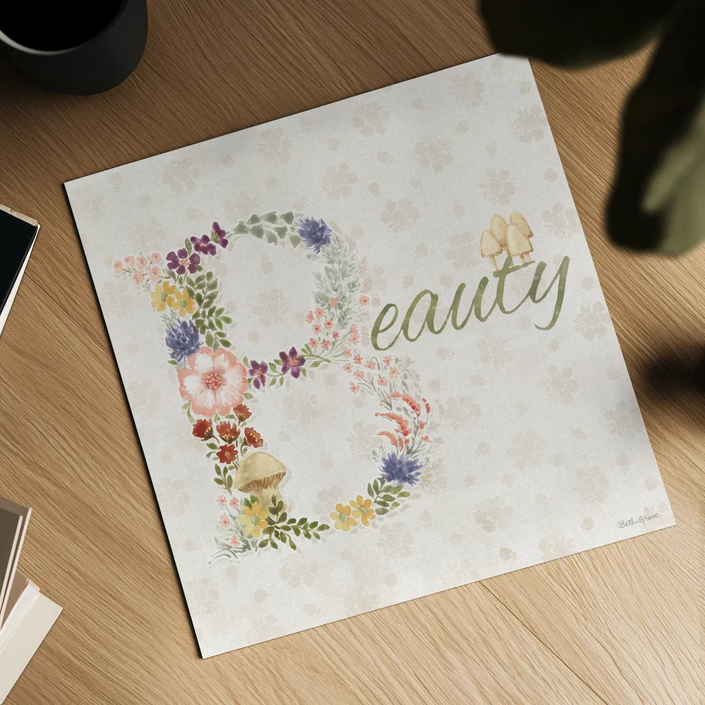 Cottage Charm X by Beth Grove. Shown as a detailed flat fine art print, highlighting archival giclee quality. Available as an archival giclee rolled canvas, fine art paper, or poster print. SKU 69273a.