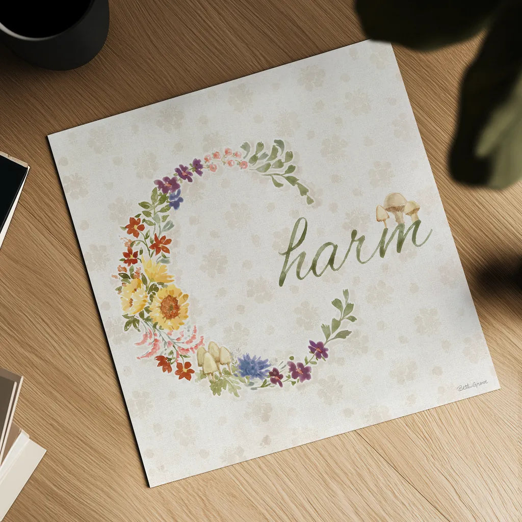 Cottage Charm XI by Beth Grove. Shown as a detailed flat fine art print, highlighting archival giclee quality. Available as an archival giclee rolled canvas, fine art paper, or poster print. SKU 69274a.