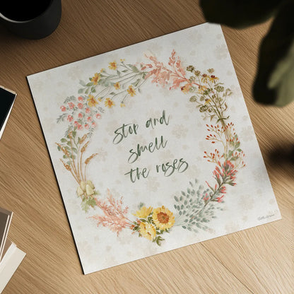 Cottage Charm XII by Beth Grove. Shown as a detailed flat fine art print, highlighting archival giclee quality. Available as an archival giclee rolled canvas, fine art paper, or poster print. SKU 82519a.