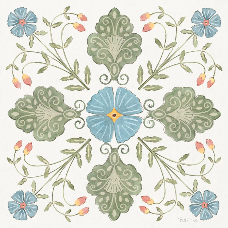 Country Flowers IX by Beth Grove