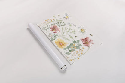 Daisy Days I by Beth Grove. shown as a rolled paper print. Available as archival giclee rolled canvas, fine art paper, or poster print. SKU 81989i.