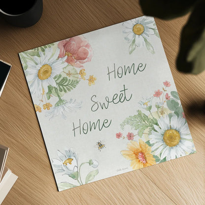 Daisy Days VII by Beth Grove. Shown as a detailed flat fine art print, highlighting archival giclee quality. Available as an archival giclee rolled canvas, fine art paper, or poster print. SKU 81995a.