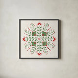 Decorative Holiday IX by Beth Grove. Shown in a sleek black glass frame for a contemporary gallery look. Available as an archival giclee rolled canvas, fine art paper, or poster print. SKU 94303a.