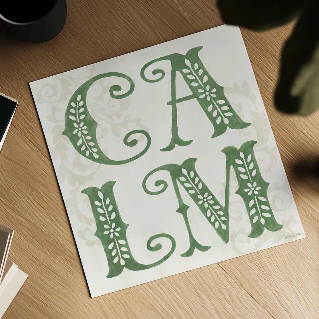 Decorative Holiday V by Beth Grove. Shown as a detailed flat fine art print, highlighting archival giclee quality. Available as an archival giclee rolled canvas, fine art paper, or poster print. SKU 94299a.