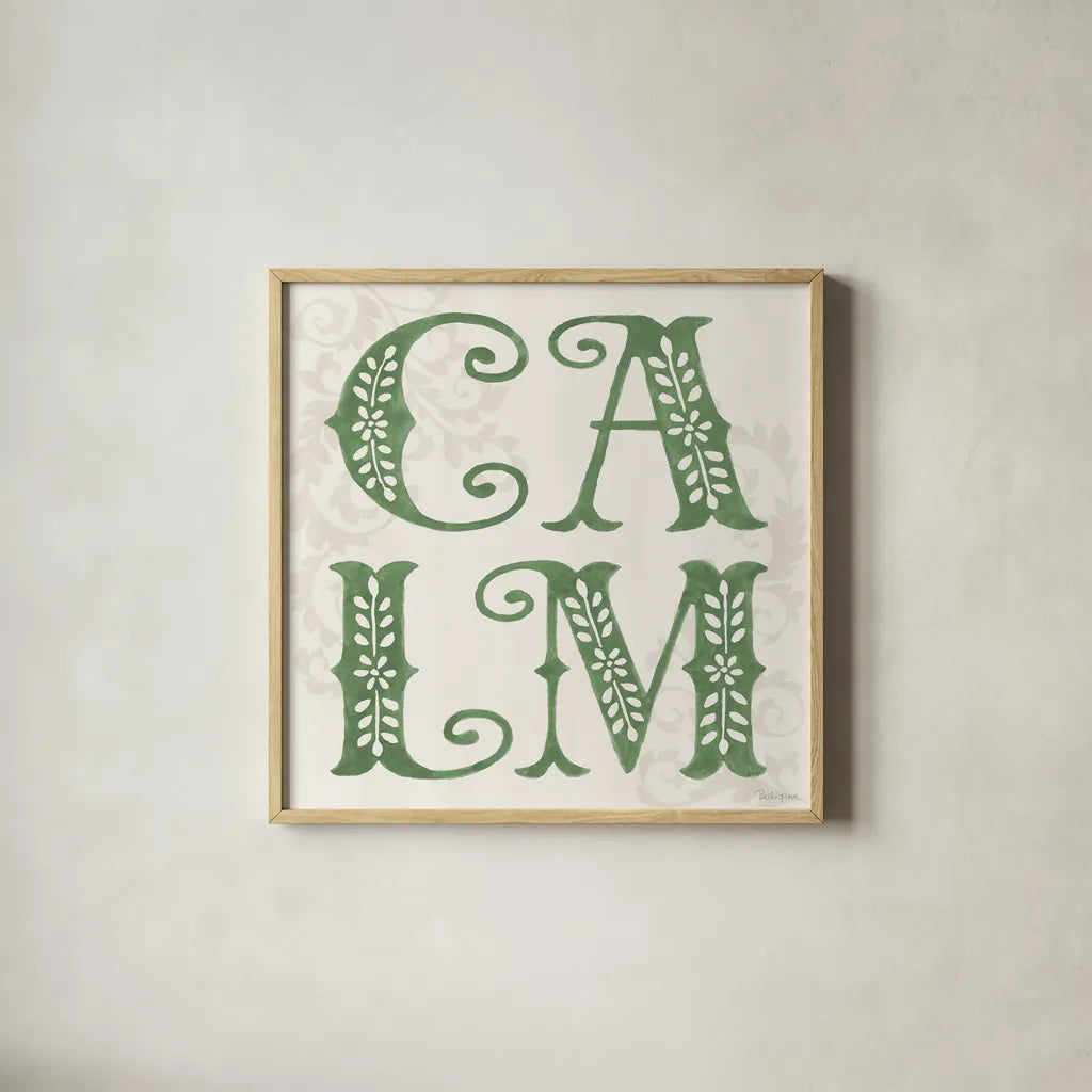 Decorative Holiday V by Beth Grove. Shown in a natural wood glass frame for a timeless modern aesthetic. Available as an archival giclee rolled canvas, fine art paper, or poster print. SKU 94299a.