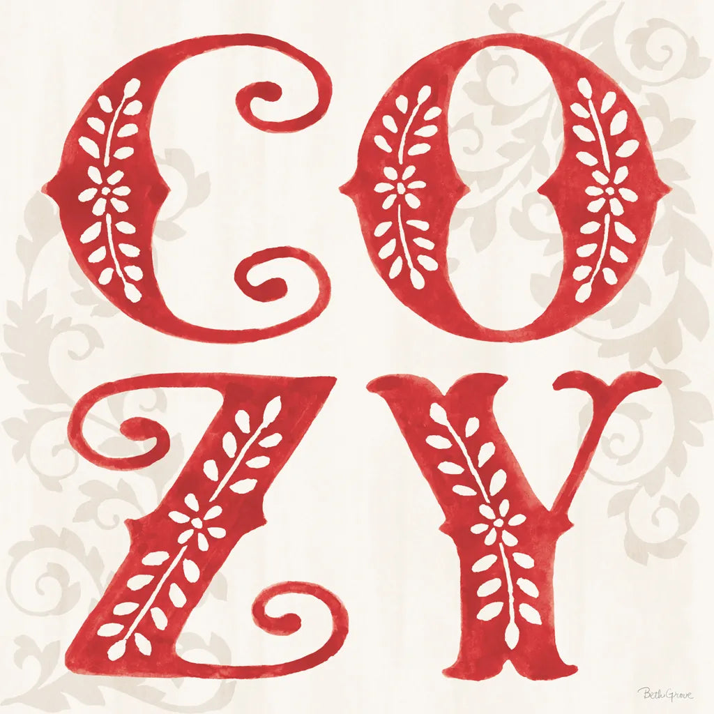 Decorative Holiday VI by Beth Grove. SKU 94300a. Archival Giclee Fine art print for wall decor.