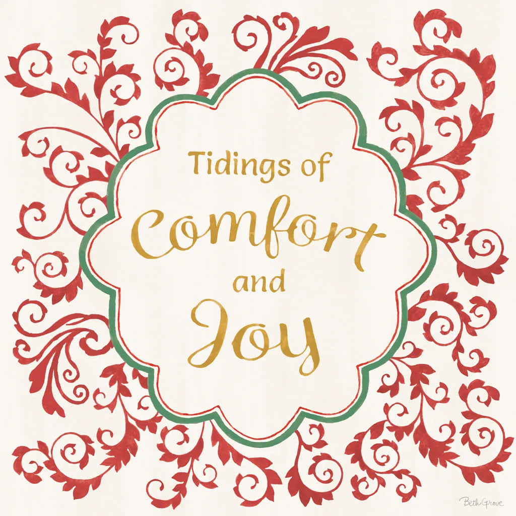 Decorative Holiday VII by Beth Grove. SKU 94301a. Archival Giclee Fine art print for wall decor.