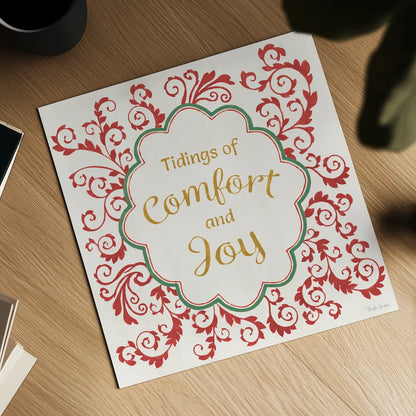 Decorative Holiday VII by Beth Grove. Shown as a detailed flat fine art print, highlighting archival giclee quality. Available as an archival giclee rolled canvas, fine art paper, or poster print. SKU 94301a.