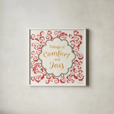 Decorative Holiday VII by Beth Grove. Shown in a crisp white glass frame for a clean and minimalist style. Available as an archival giclee rolled canvas, fine art paper, or poster print. SKU 94301a.